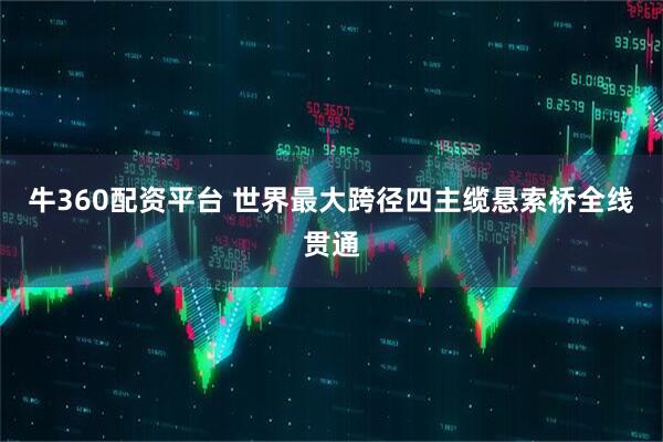 牛360配资平台 世界最大跨径四主缆悬索桥全线贯通